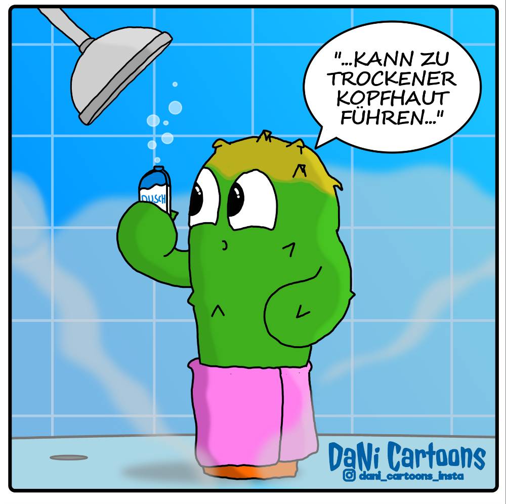 Trockenes Haar von Dani Cartoons